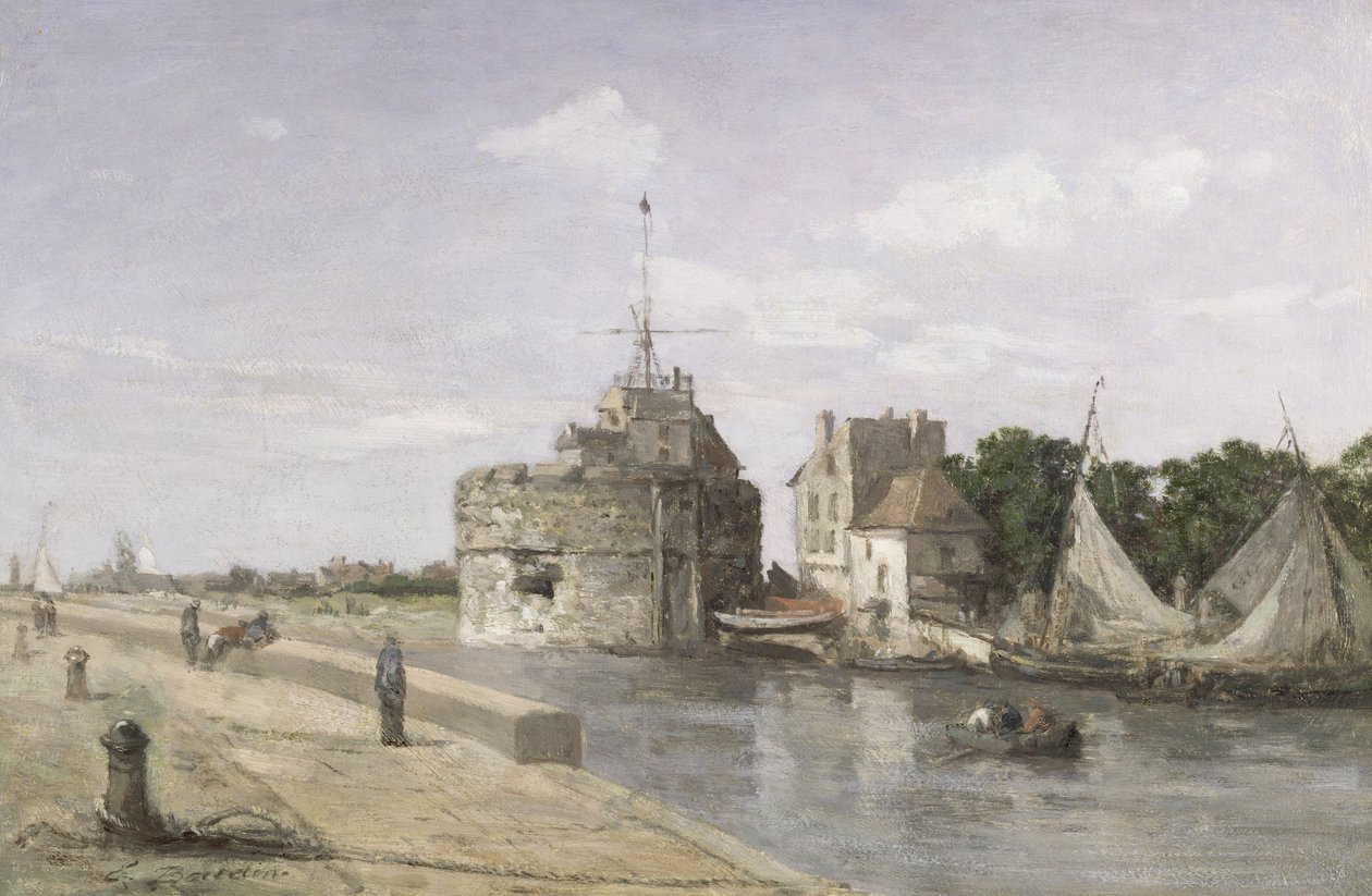 I. Ferenc tornya Le Havre-ban, 1854 körül alkotó: Eugene Louis Boudin