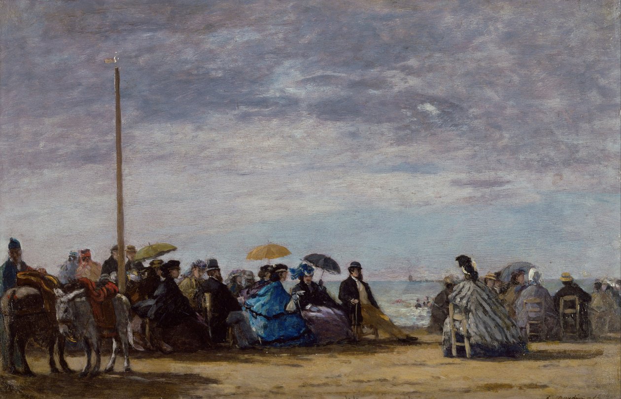 A tengerpart, 1864 alkotó: Eugene Louis Boudin