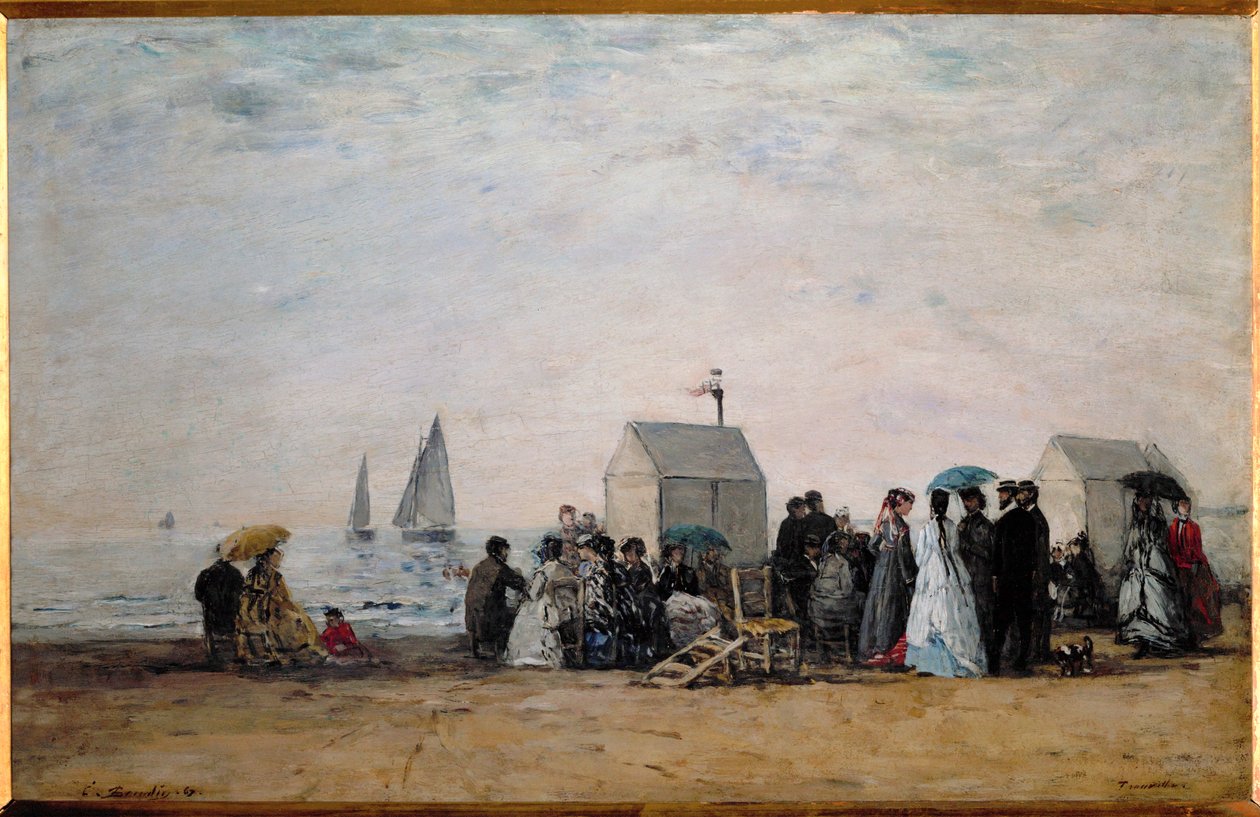 A Trouville-i strand alkotó: Eugene Louis Boudin