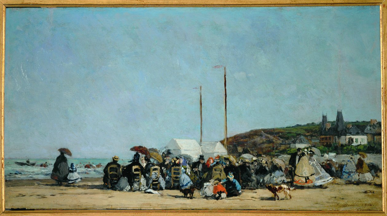 A Trouville-i strand alkotó: Eugene Louis Boudin
