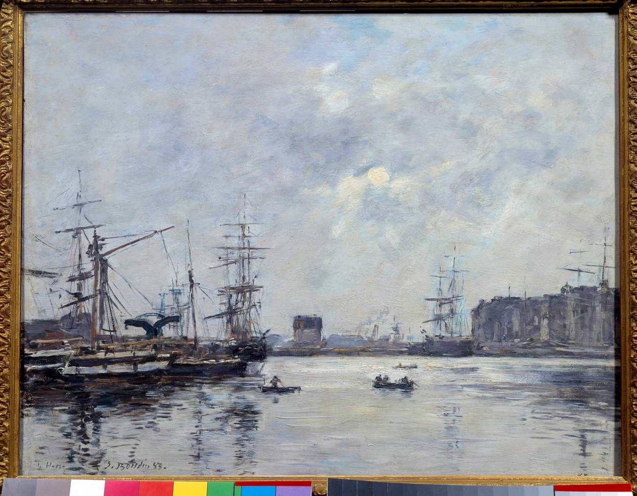 A bár Le Havre kikötője. Eugene Louis Boudin (1824-1898) festménye alkotó: Eugene Louis Boudin