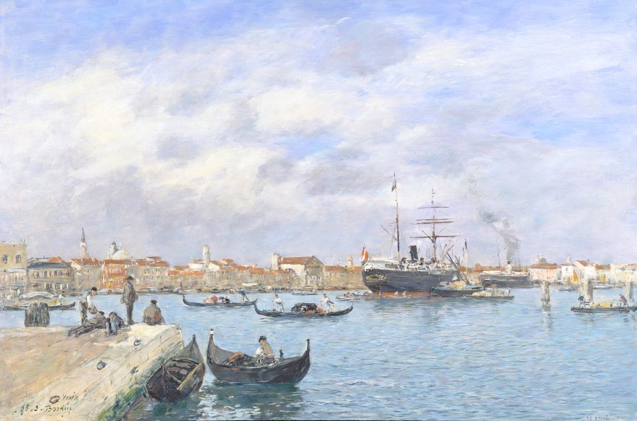Velence látképe, 1895 alkotó: Eugene Louis Boudin