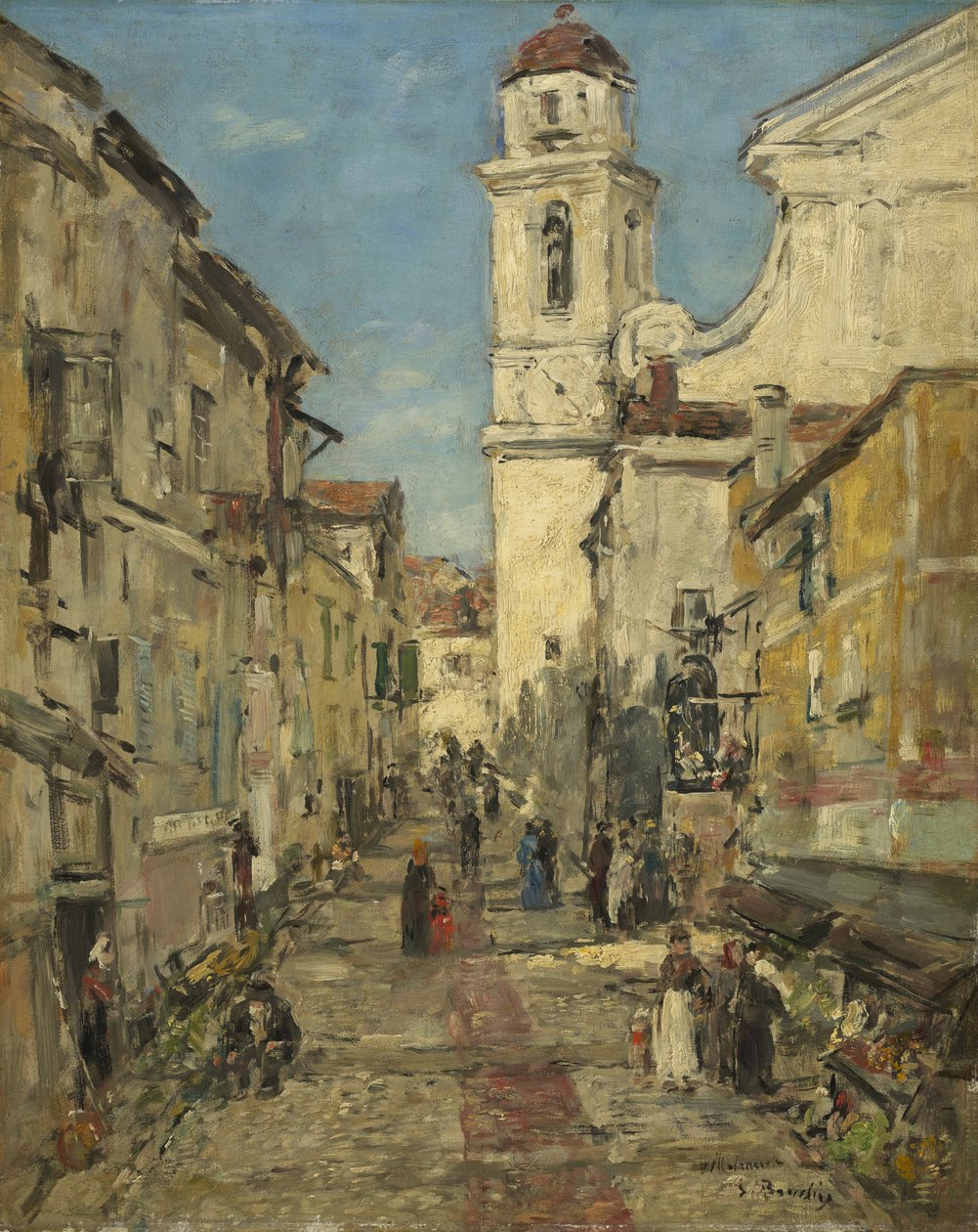 Villefranche, 1892 körül alkotó: Eugene Louis Boudin