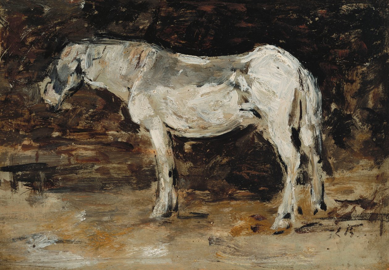 Fehér Ló, 1885-90 körül alkotó: Eugene Louis Boudin