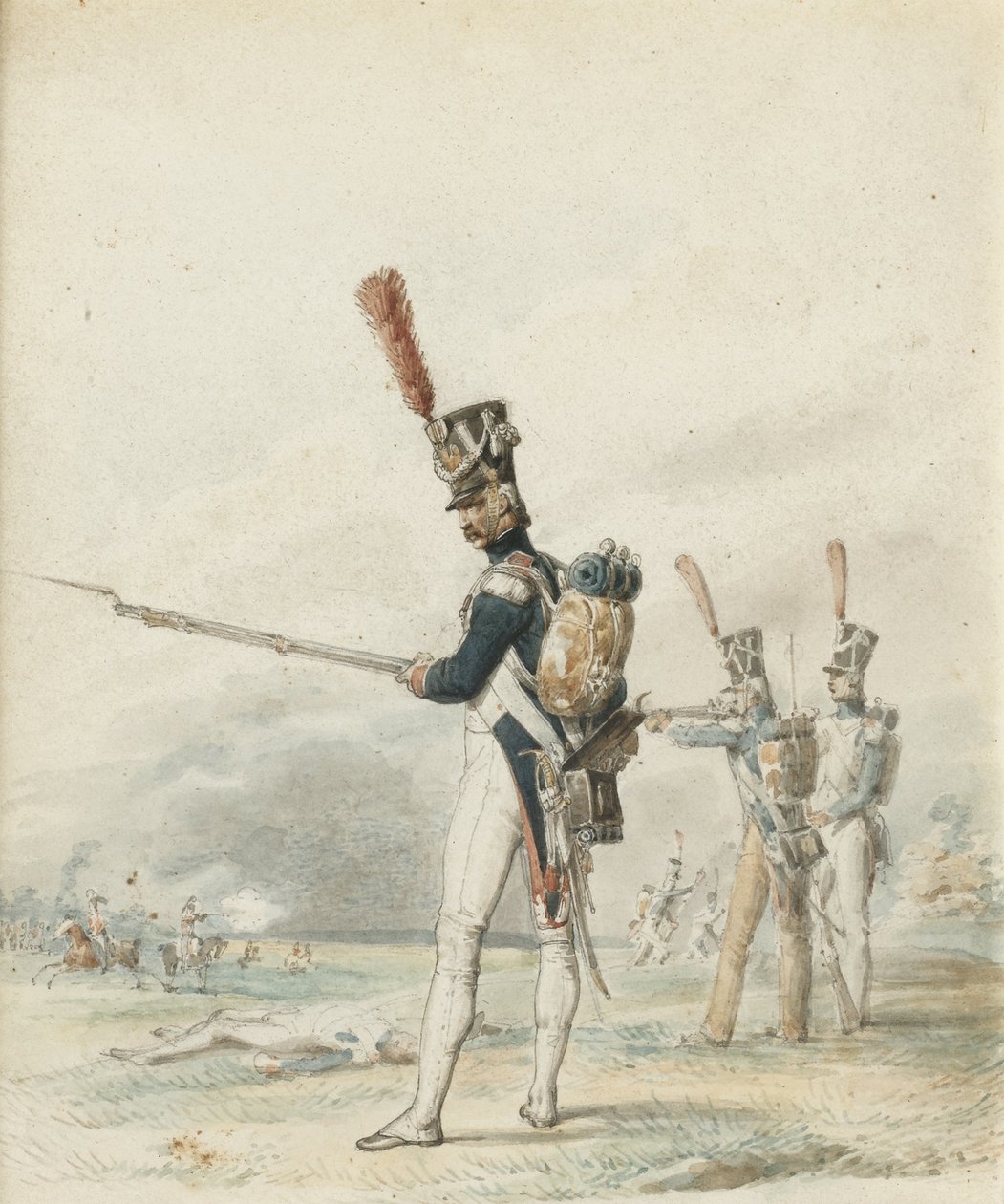 Az ifjú gárda gyalogsága 1812-ben alkotó: Eugene Louis Lami