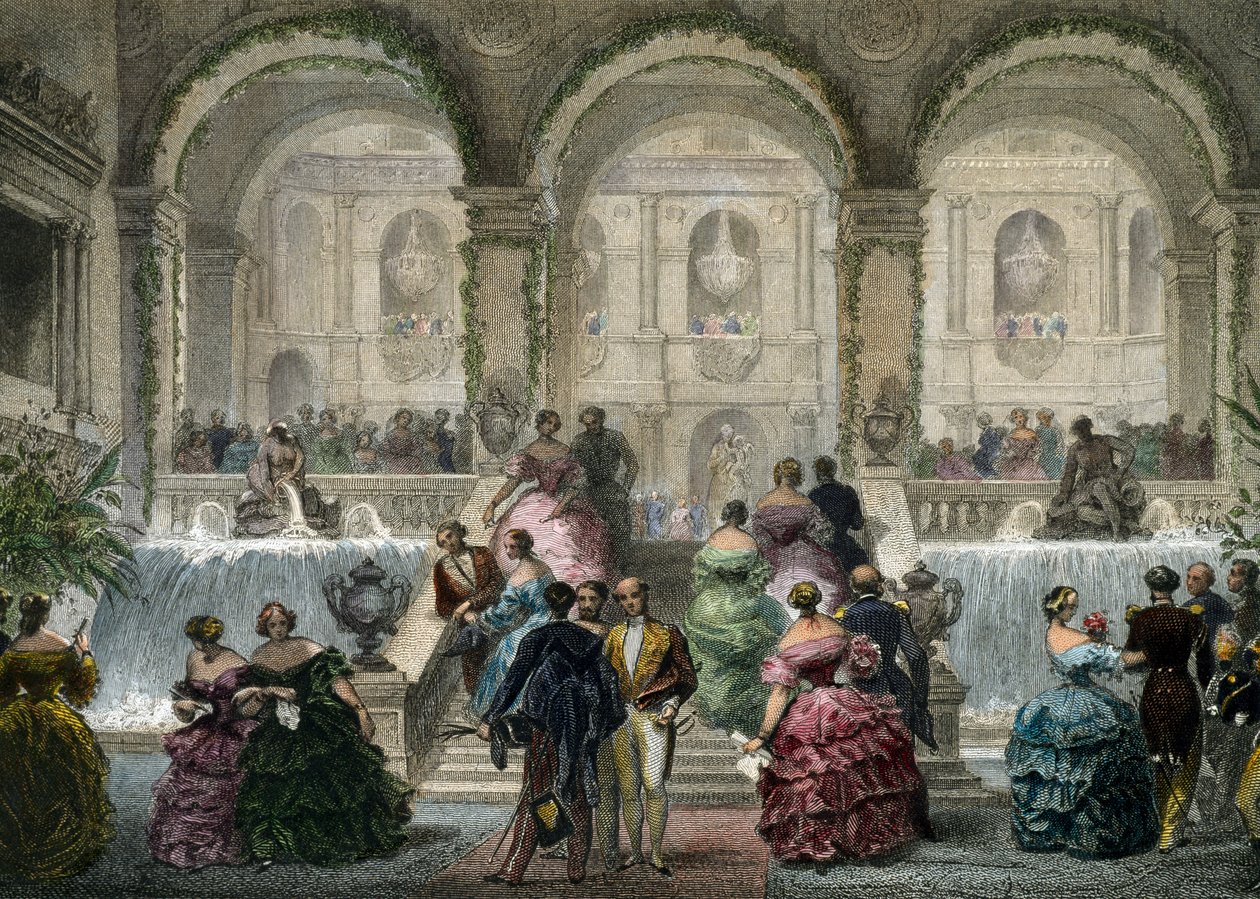 Párizs, buli a Hotel de Ville-ben alkotó: Eugene Louis Lami
