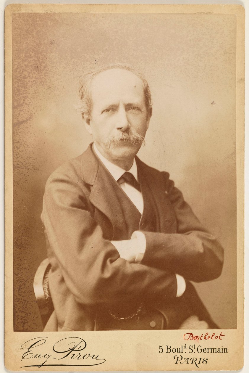 Porträt von Berthelot (Pierre Eugène Marcellin), (1827-1907), Chemiker alkotó: Eugene Pirou