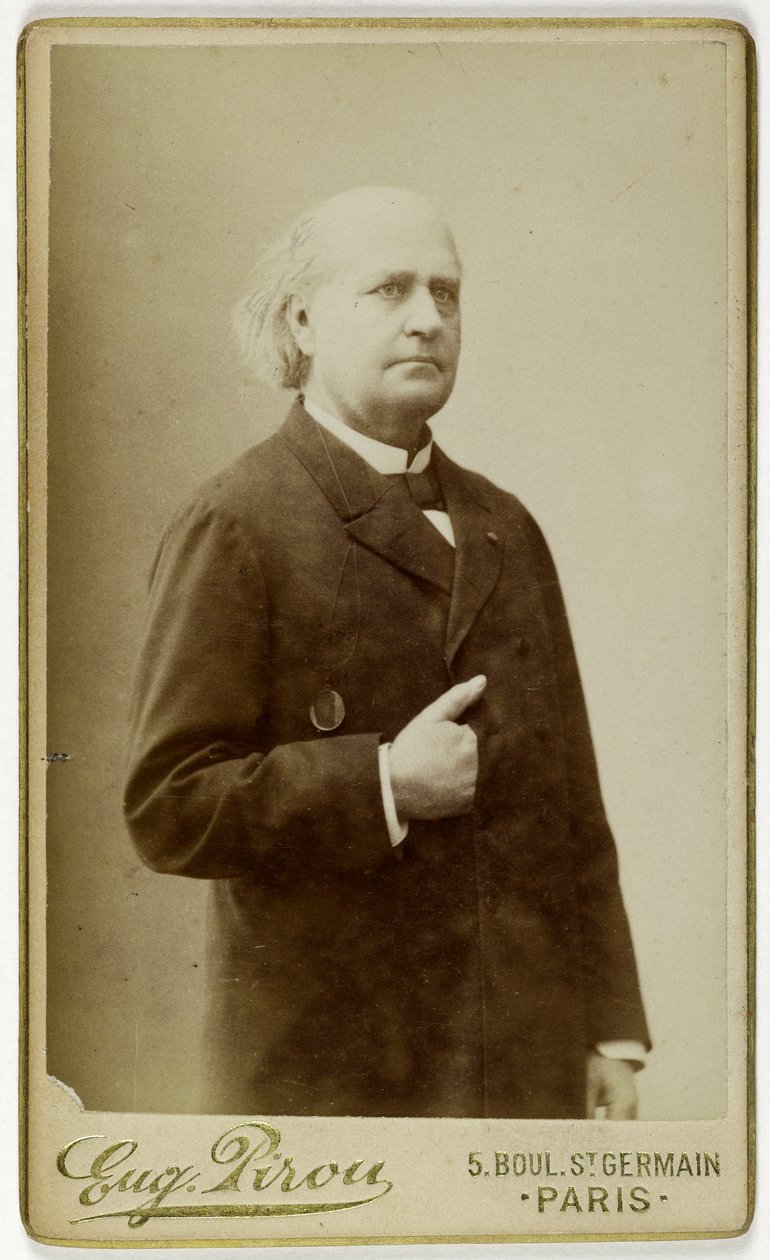 Porträt von Leconte de Lisle, (Charles Marie Leconte, genannt), (1818-1894), (Dichter) alkotó: Eugene Pirou
