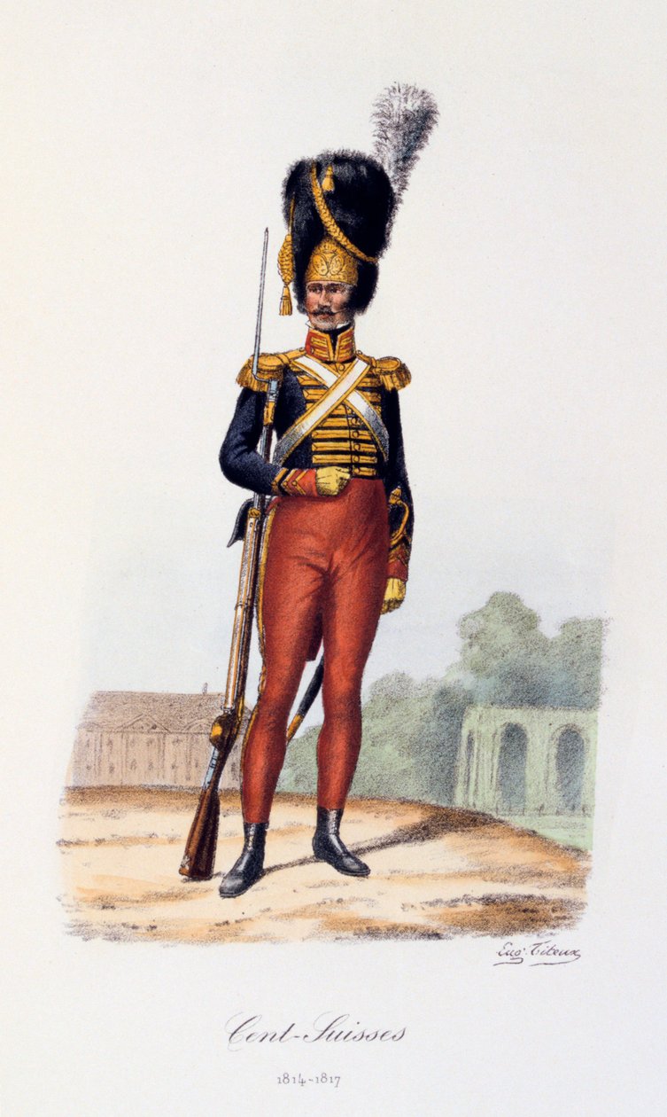 Száz svájci, 1814-17 alkotó: Eugene Titeux