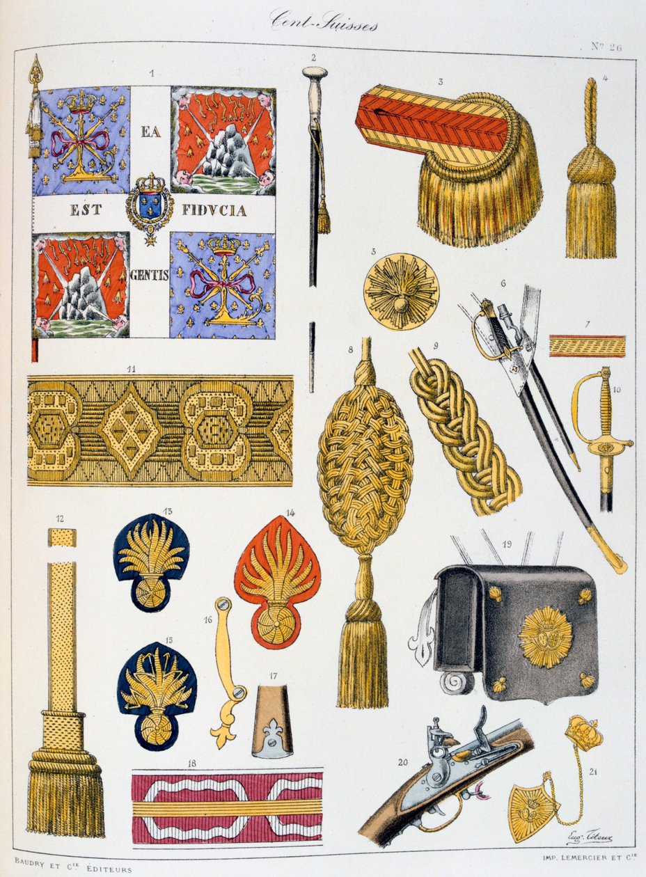 Cent-Suisses, Insignia alkotó: Eugene Titeux