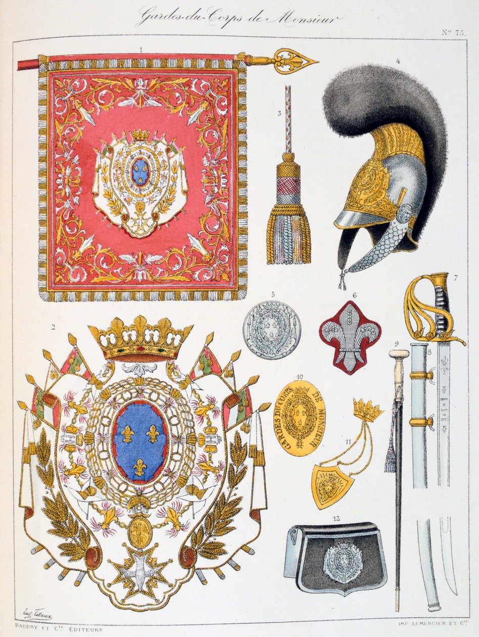 Monsieur testőrei, Insignia alkotó: Eugene Titeux
