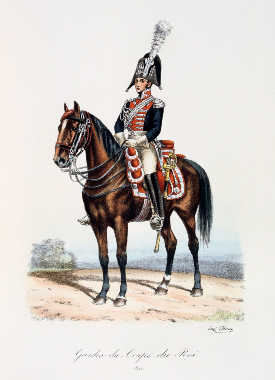 A király testőrsége, 1814 alkotó: Eugene Titeux