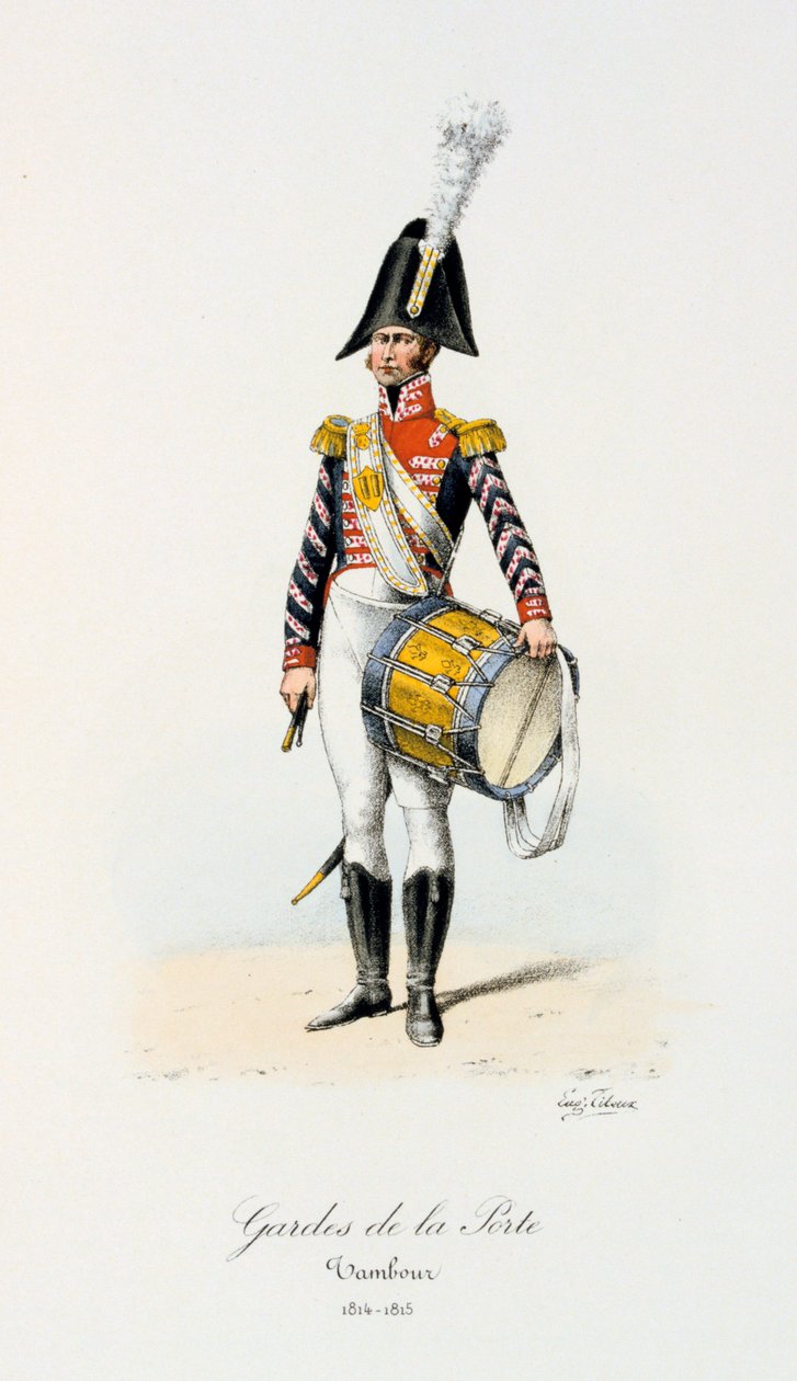 Kapuőrök, Dobos, 1814-15 alkotó: Eugene Titeux