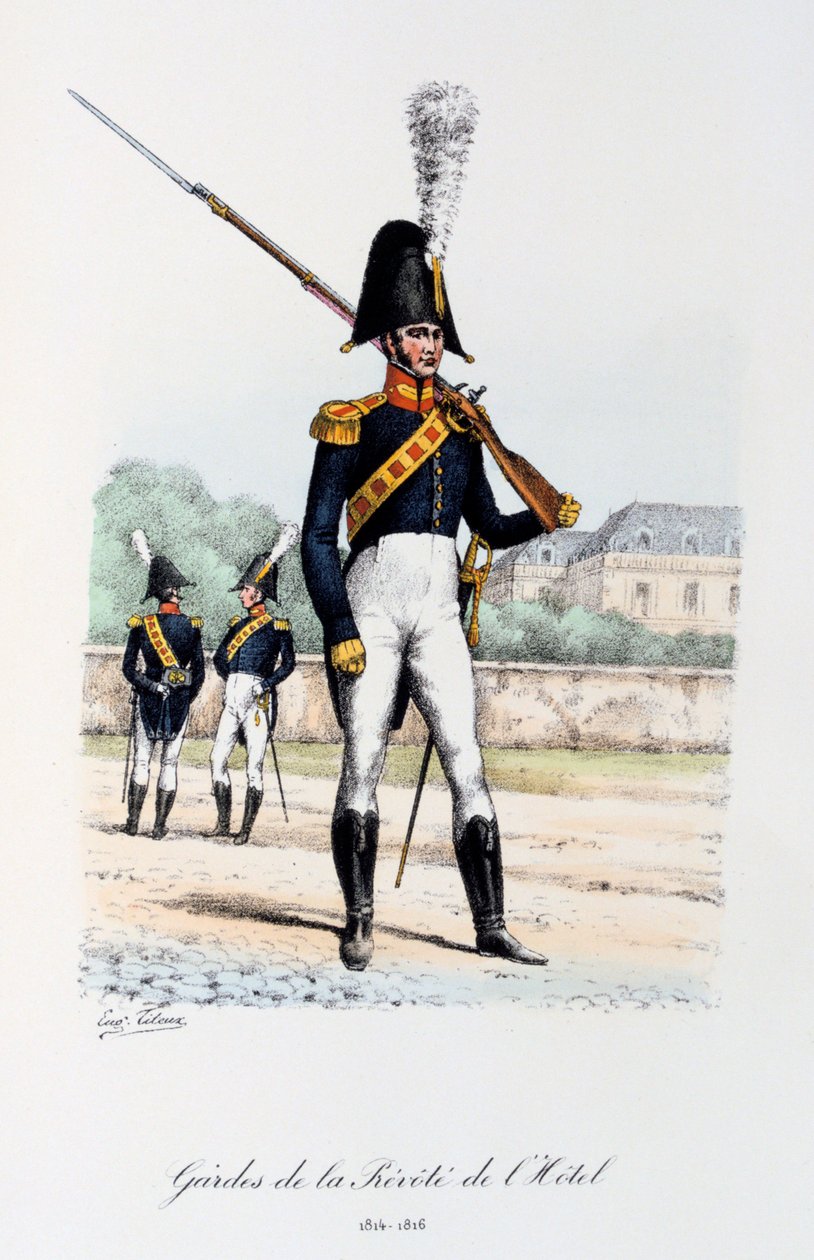 A Hotel Prevote őrei, trombitás, 1814-16 alkotó: Eugene Titeux