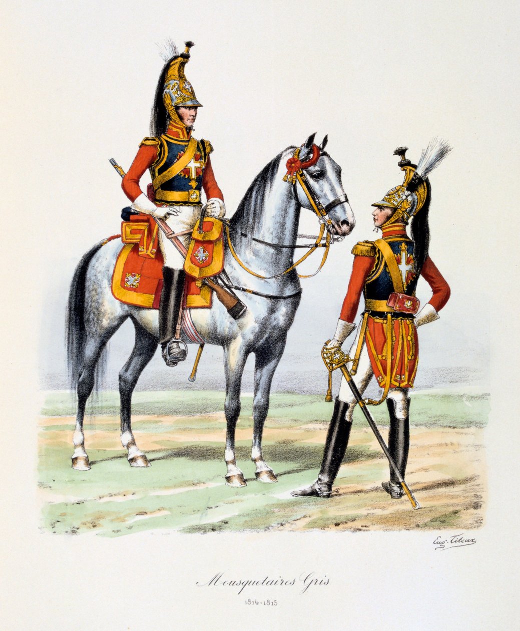 Szürke testőrök, 1814-15 alkotó: Eugene Titeux
