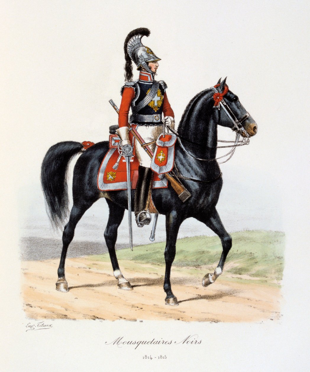 Fekete testőrök, 1814-15 alkotó: Eugene Titeux