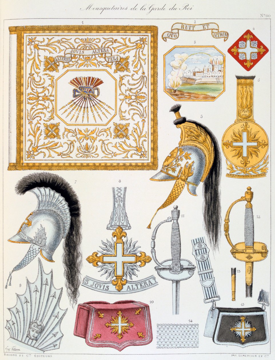 A királyi gárda testőrei, Insignia alkotó: Eugene Titeux