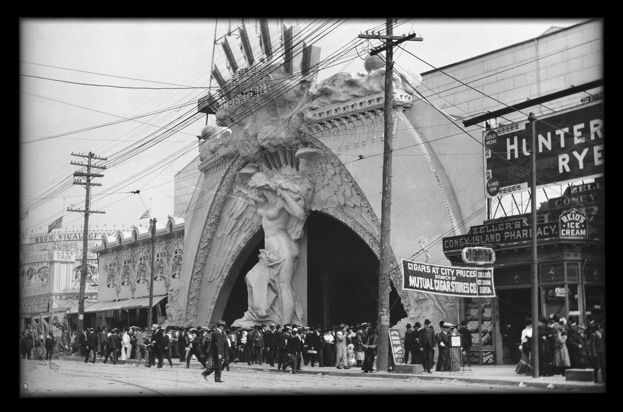 Dreamland bejárata, 1908 (nitrát negatív) alkotó: Eugene Wemlinger