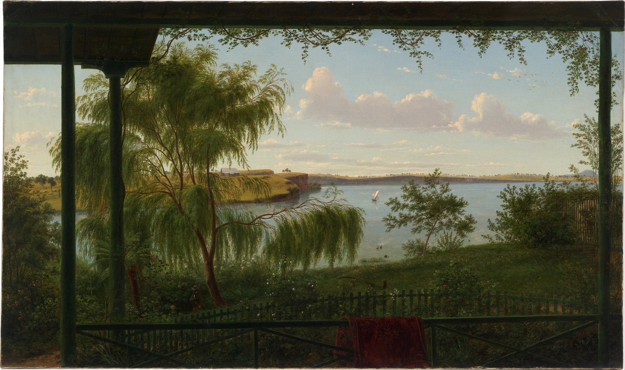 A Purrumbete verandájáról alkotó: Eugene von Guérard