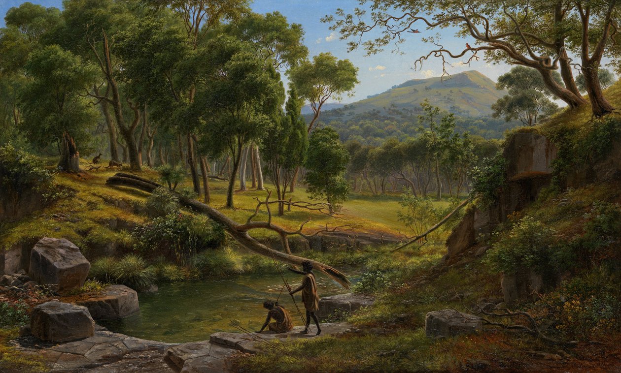 Warrenheip Hills Ballarat közelében alkotó: Eugene von Guérard