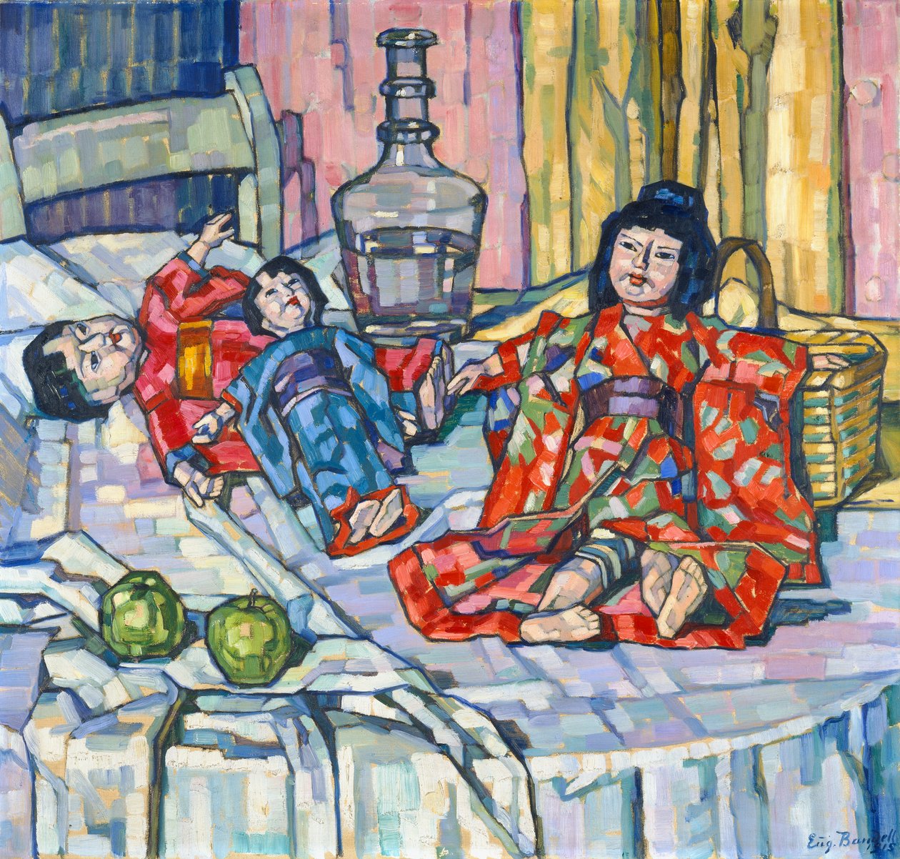 Japán babák almával alkotó: Eugenie Bandell