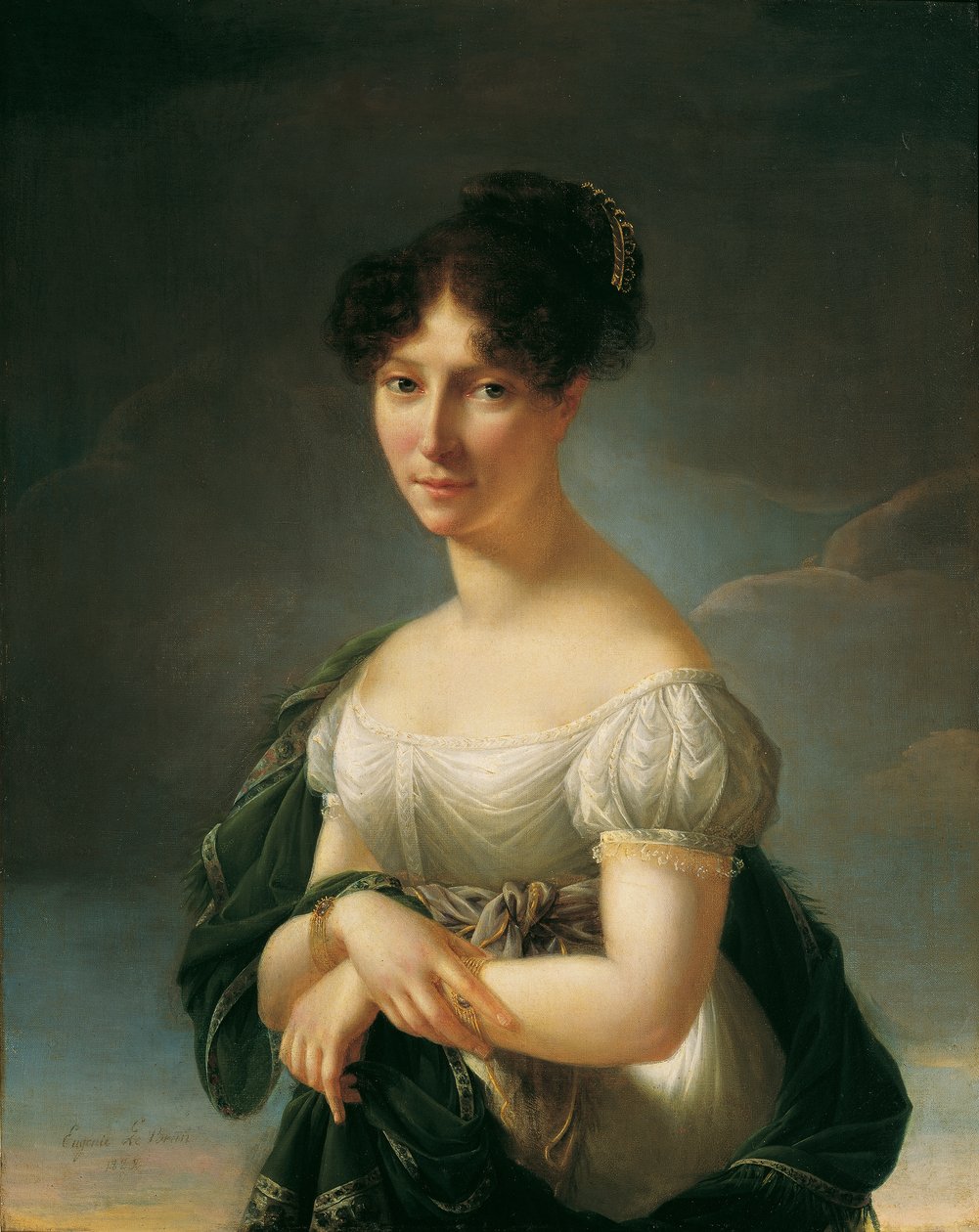 egy hölgy portréja alkotó: Eugenie le Brun