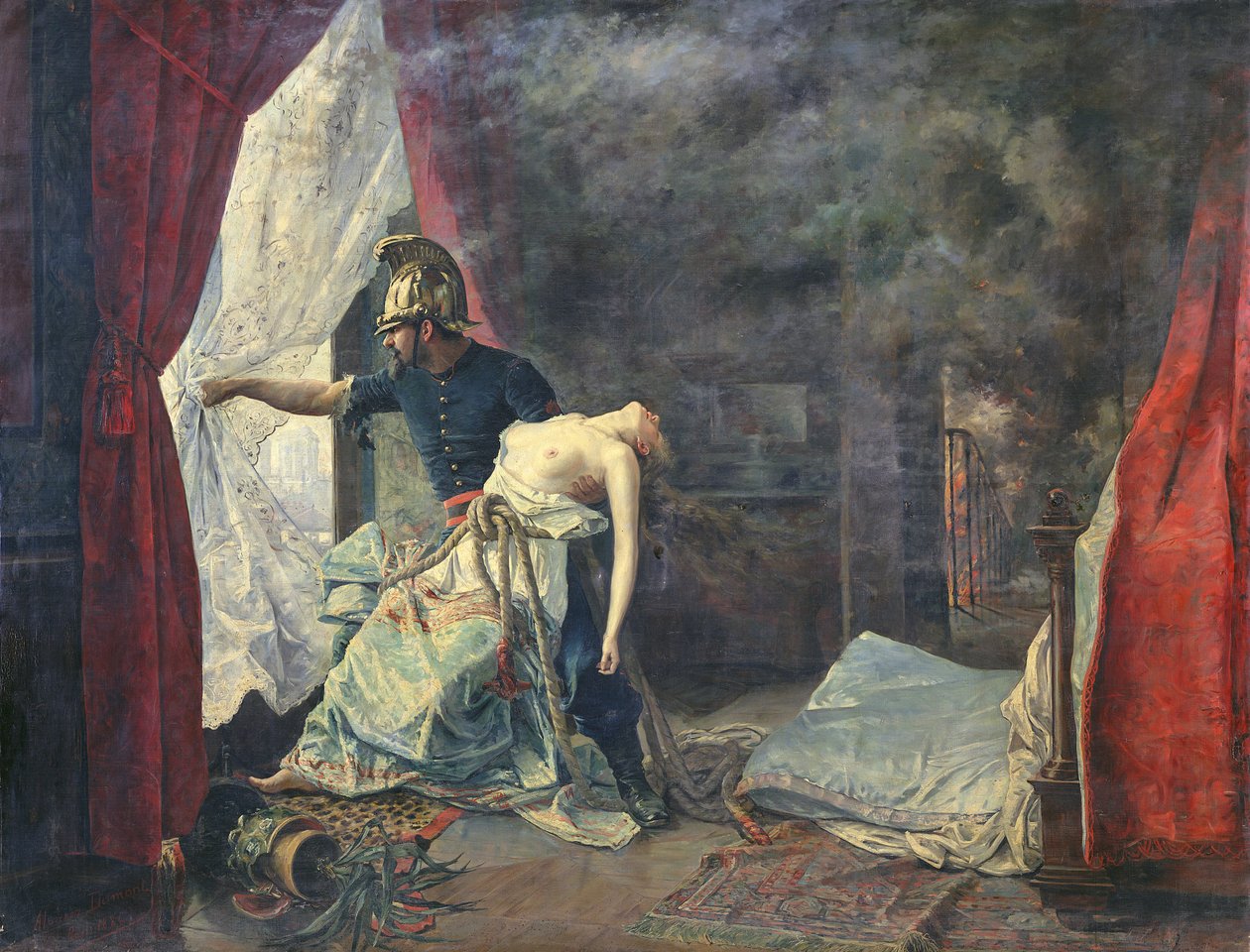 Mentőszolgálat Párizsban, 1886 alkotó: Eugenio Alvarez Dumont