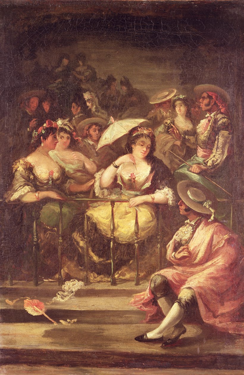 Nők az erkélyen, 1859 alkotó: Eugenio Lucas y Padilla