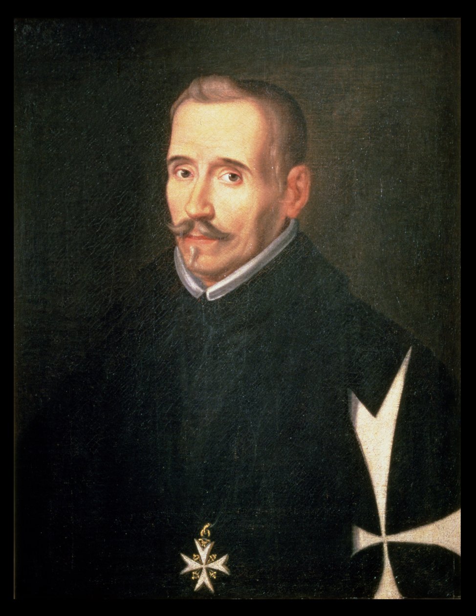 506 131-0795275/1 Lope Felix de Vega Carpio (1562-1635) portréja 1630 körül (olaj, vászon) alkotó: Eugenio (attr. to) Caxes