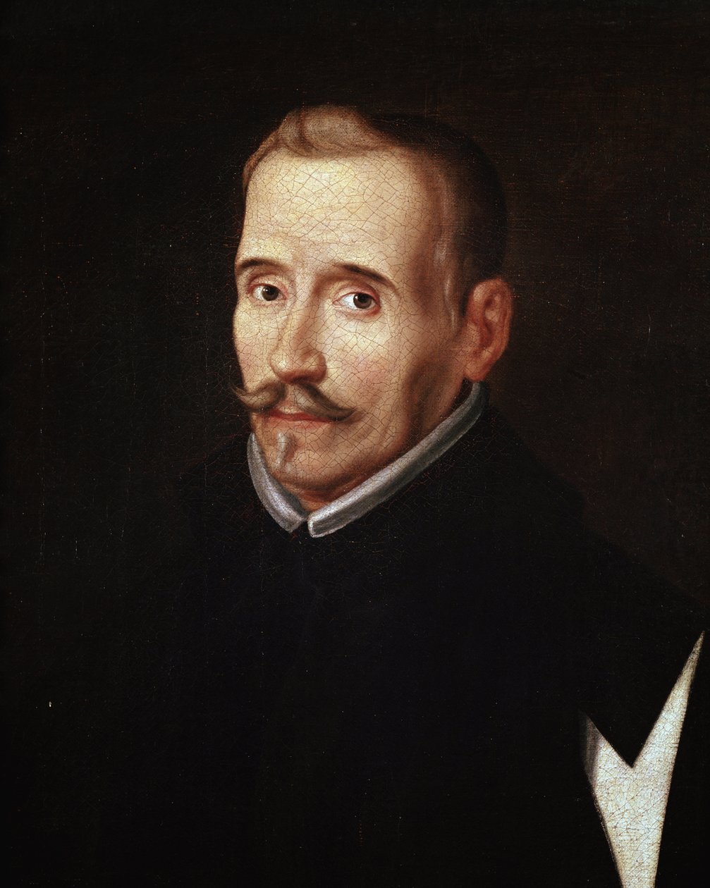 Felix Lope de Vega y Carpio (1562-1635), spanyol drámaíró és költő portréja. Eugenio Caxes iskolájának névtelen festménye, a 17. századból. Olaj, vászon.Részlet. Madrid. Lazaro Galdiano Alapítvány alkotó: Eugenio (attr. to) Caxes