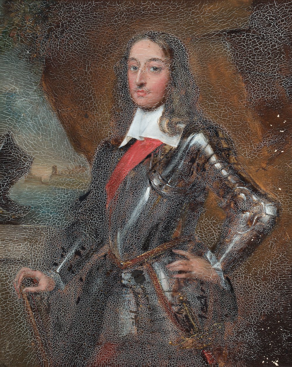 Sir Edward Harley portréja (olaj, papír) alkotó: Eugenio Latilla