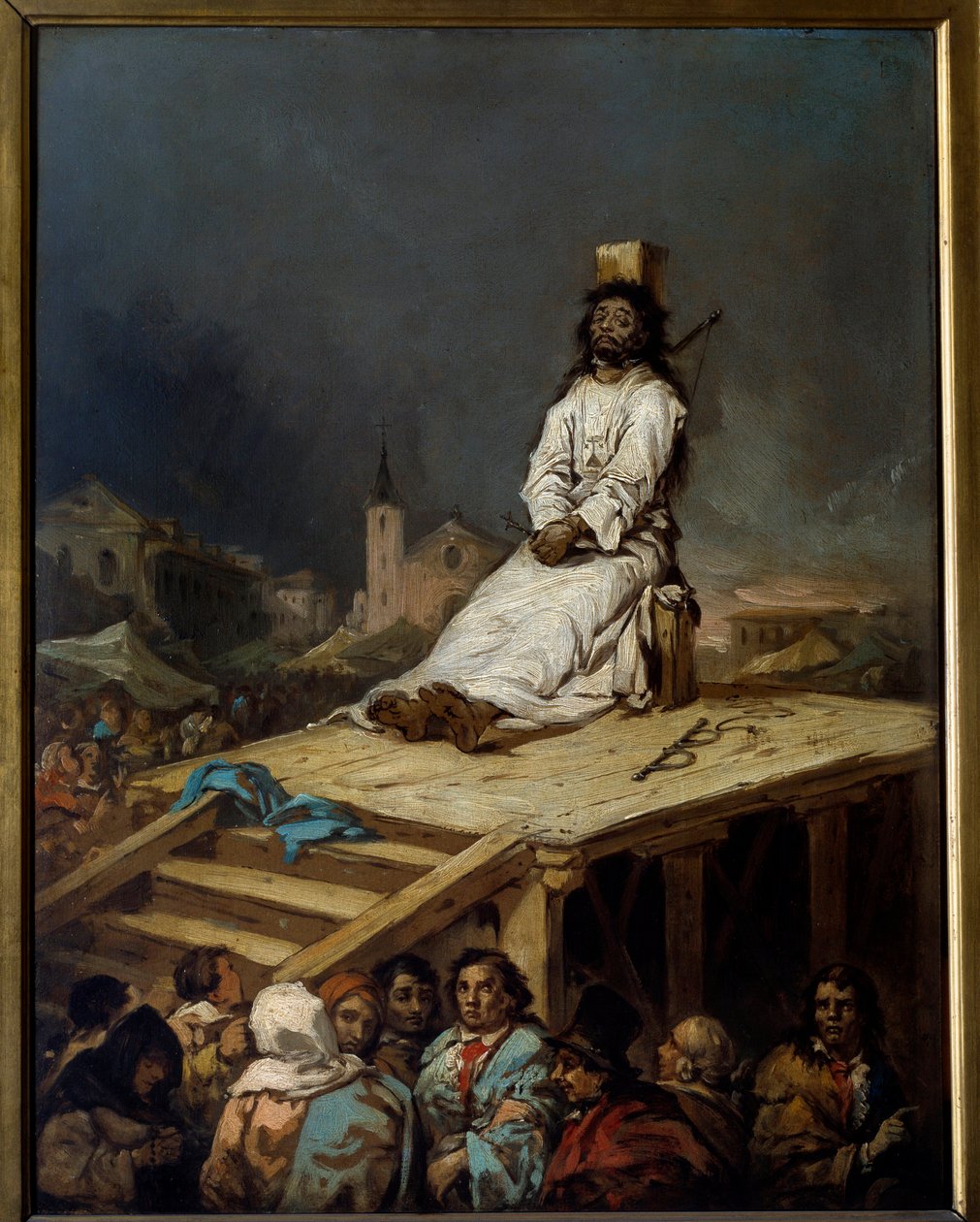 Inkvizíció: „” a mar”” Eugenio Lucas y Velasquez (1817-1870) festménye 19. század V. 0,53x0,41 m Lille, Musee des Beaux Arts alkotó: Eugenio Lucas Velázquez
