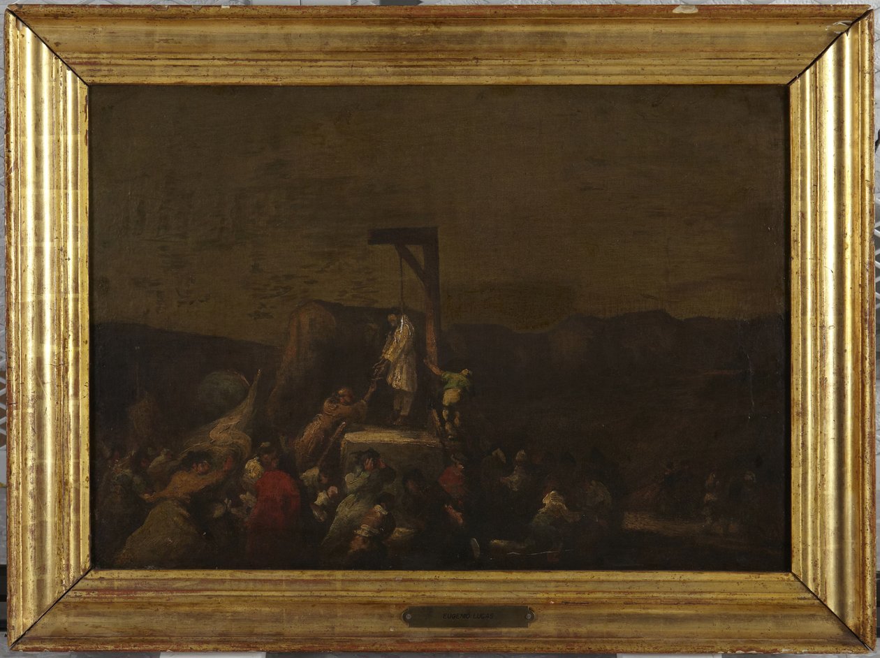 Die Hinrichtung alkotó: Eugenio Lucas Velázquez