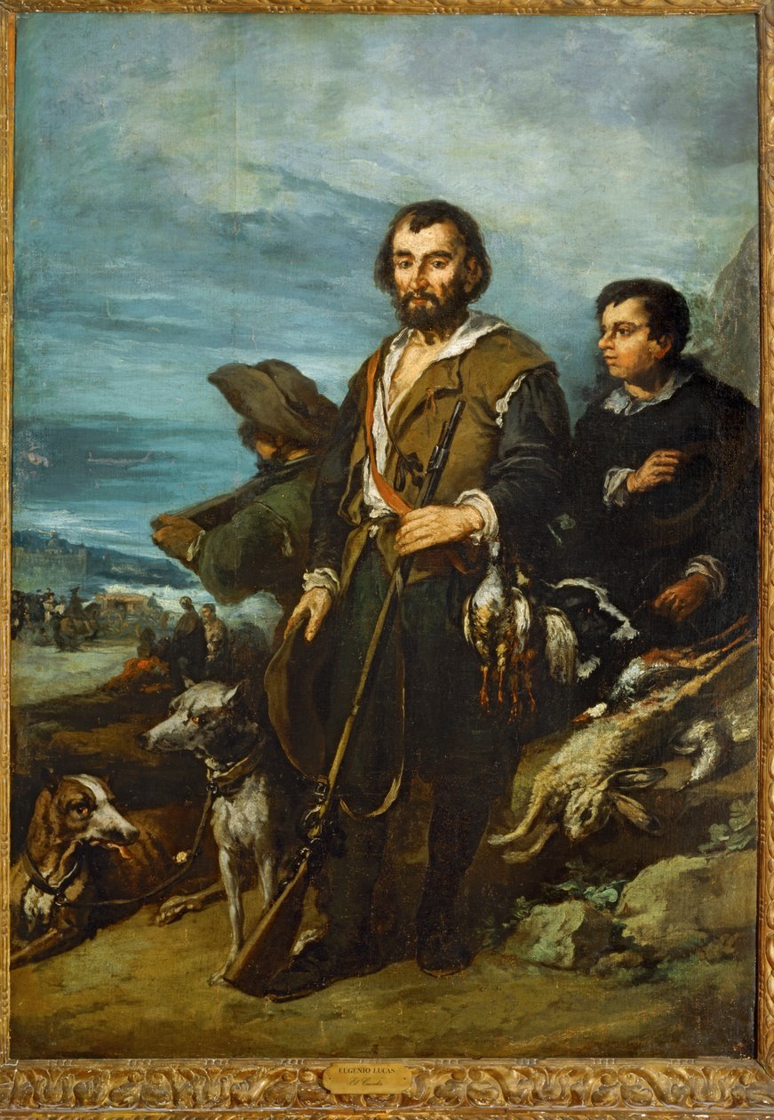 The Hunter (festmény vászonra) alkotó: Eugenio Lucas Velazquez