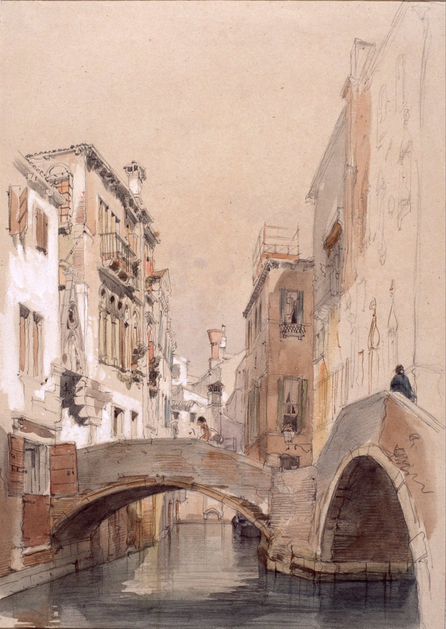 Velencei csatorna alkotó: Eugenio Lucas Velázquez