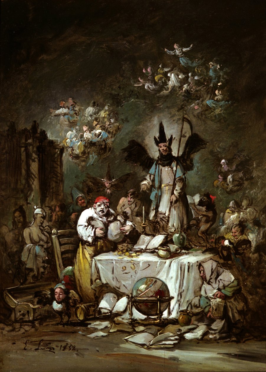 Allegorikus szeszély. A kapzsiság, 1852 alkotó: Eugenio Lucas Velázquez