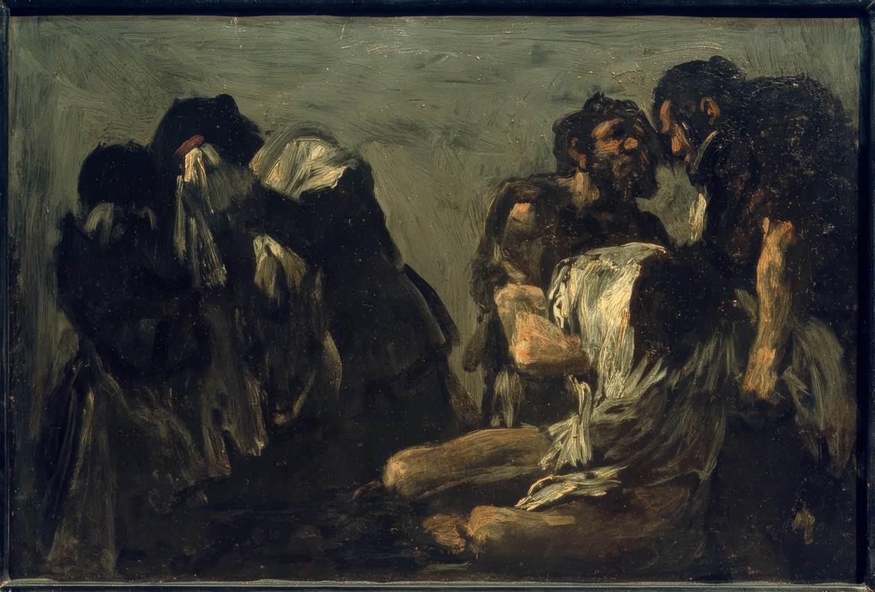 Ráhel és Jakobs testvérek alkotó: Eugenio Lucas Velázquez