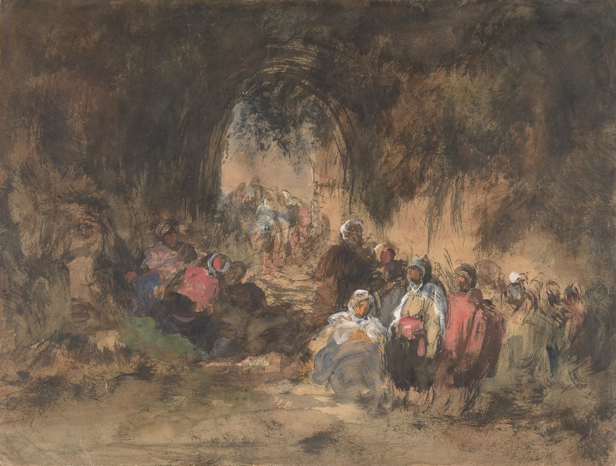 Pihenő arabok, 1817-70. alkotó: Eugenio Lucas Villamil