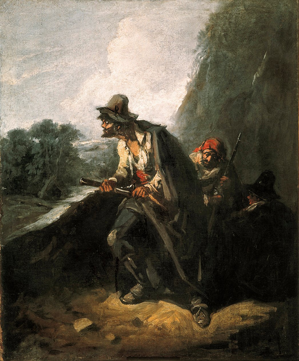 „A banditák” (festmény) alkotó: Eugenio Lucas y Padilla