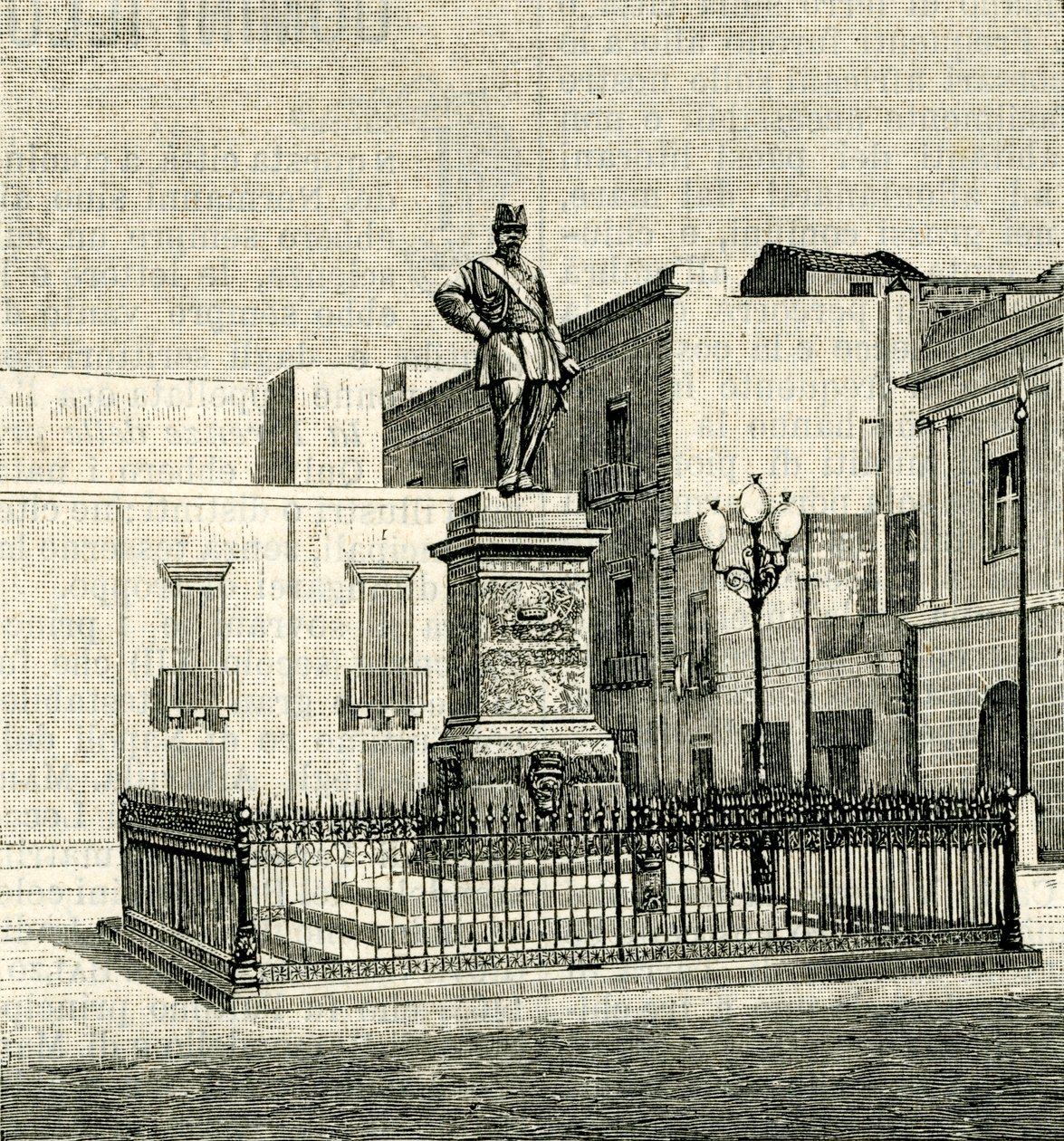 Vittorio Emanuele II (1820-1878) emlékműve, Eugenio Maccagnani (1852-1930), Lecce, Puglia, Olaszország alkotó: Eugenio Maccagnani