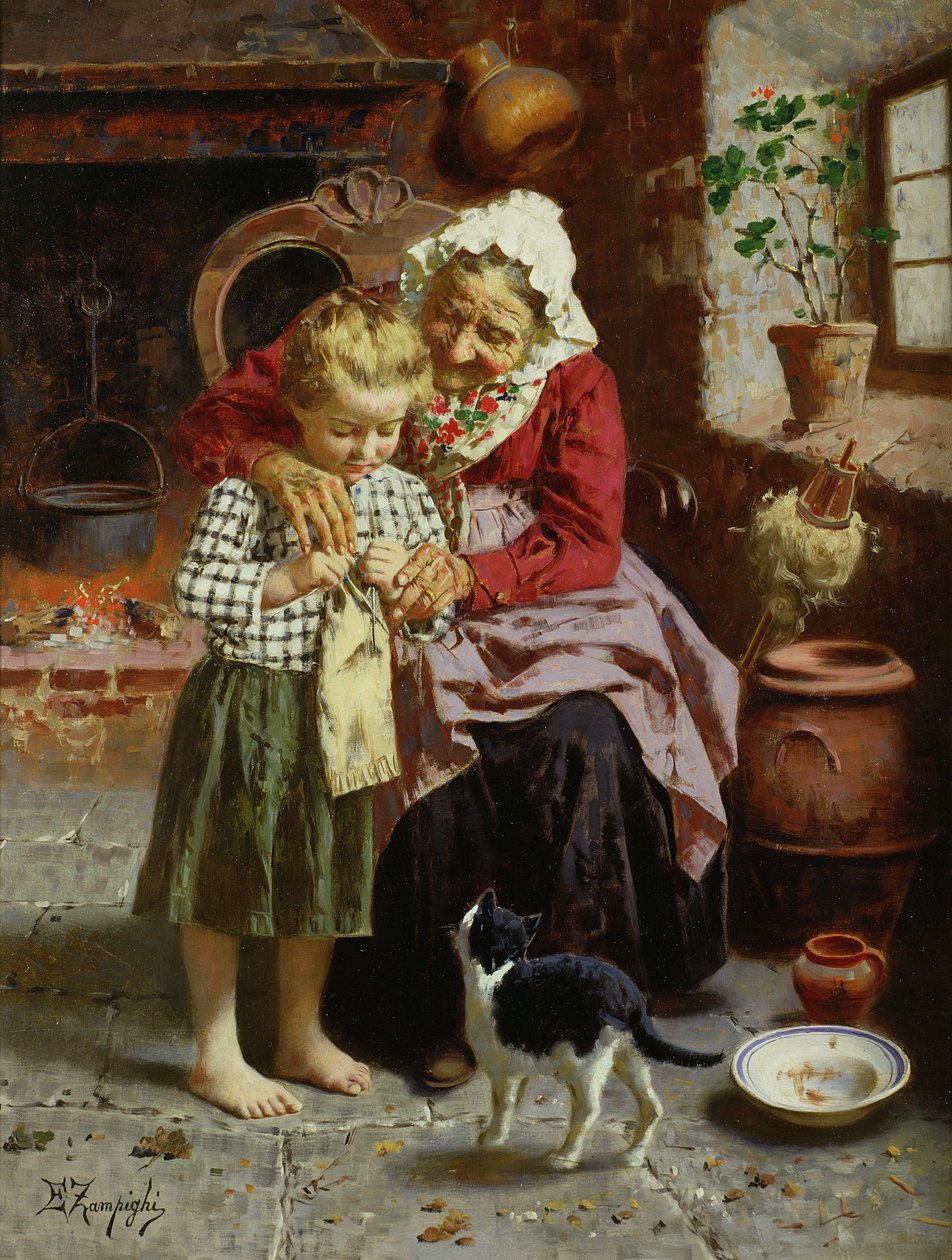 Első leckéje alkotó: Eugenio Zampighi