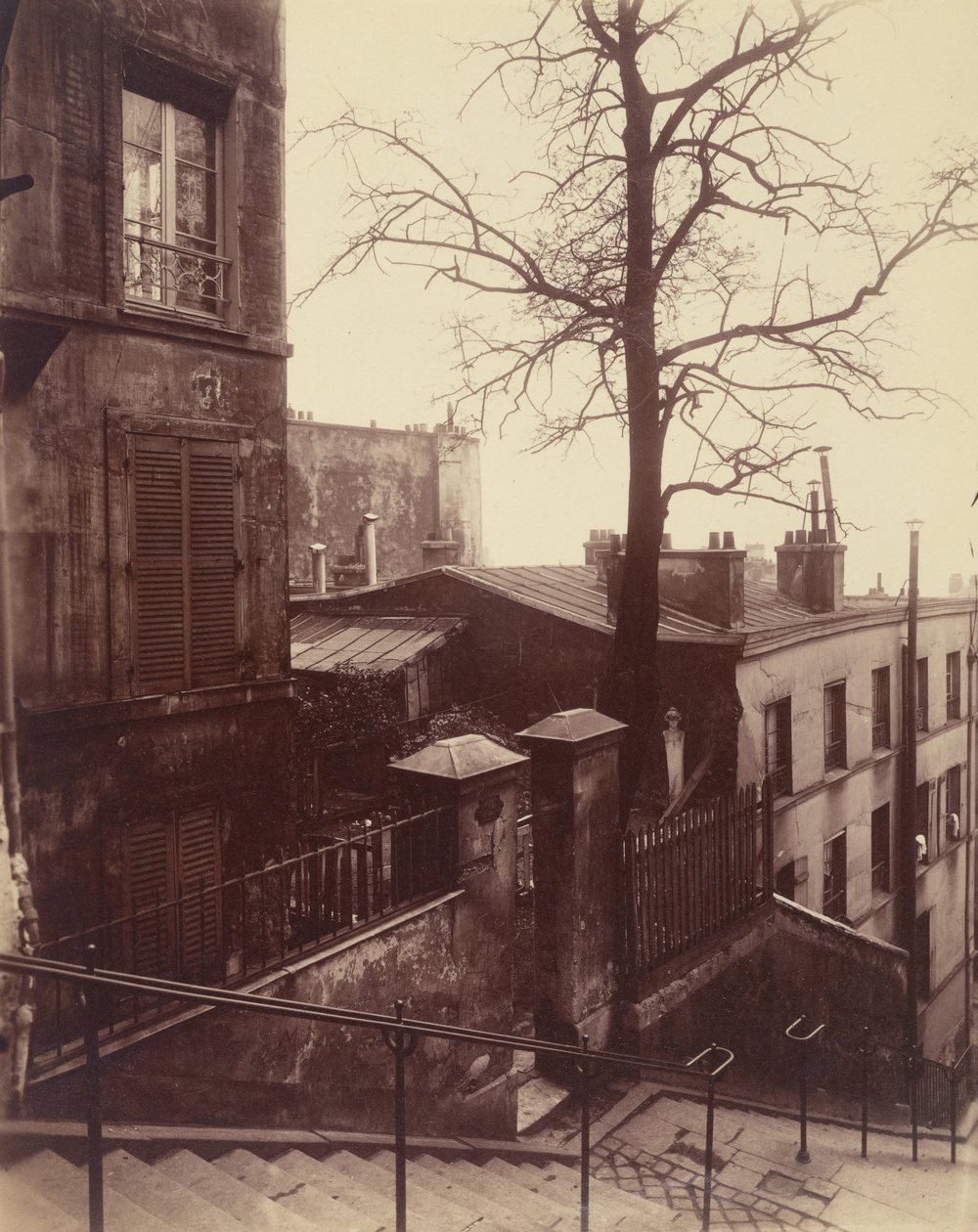 Lépcsőház, Montmartre alkotó: Eugène Atget