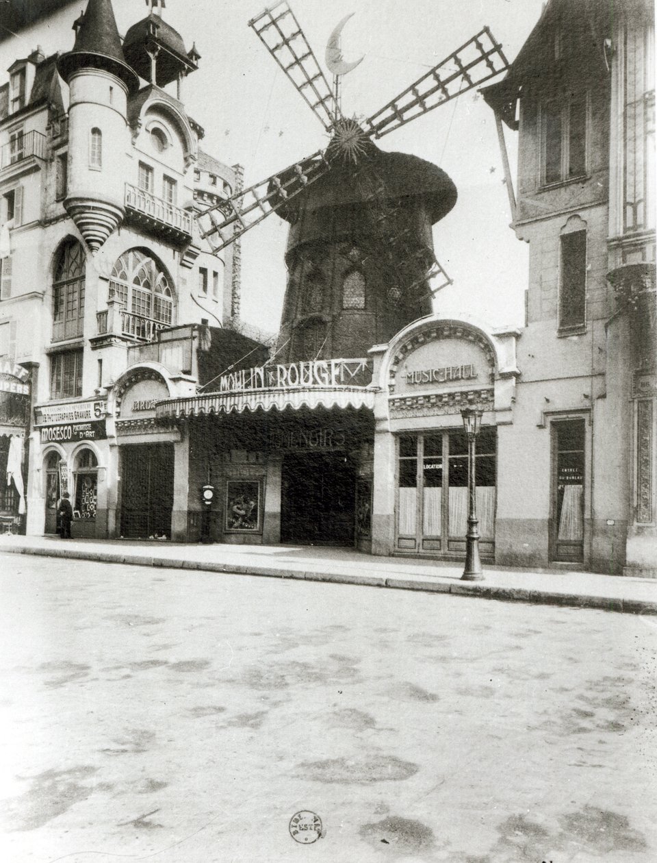 A Moulin Rouge Párizsban, 1921 alkotó: Eugène Atget