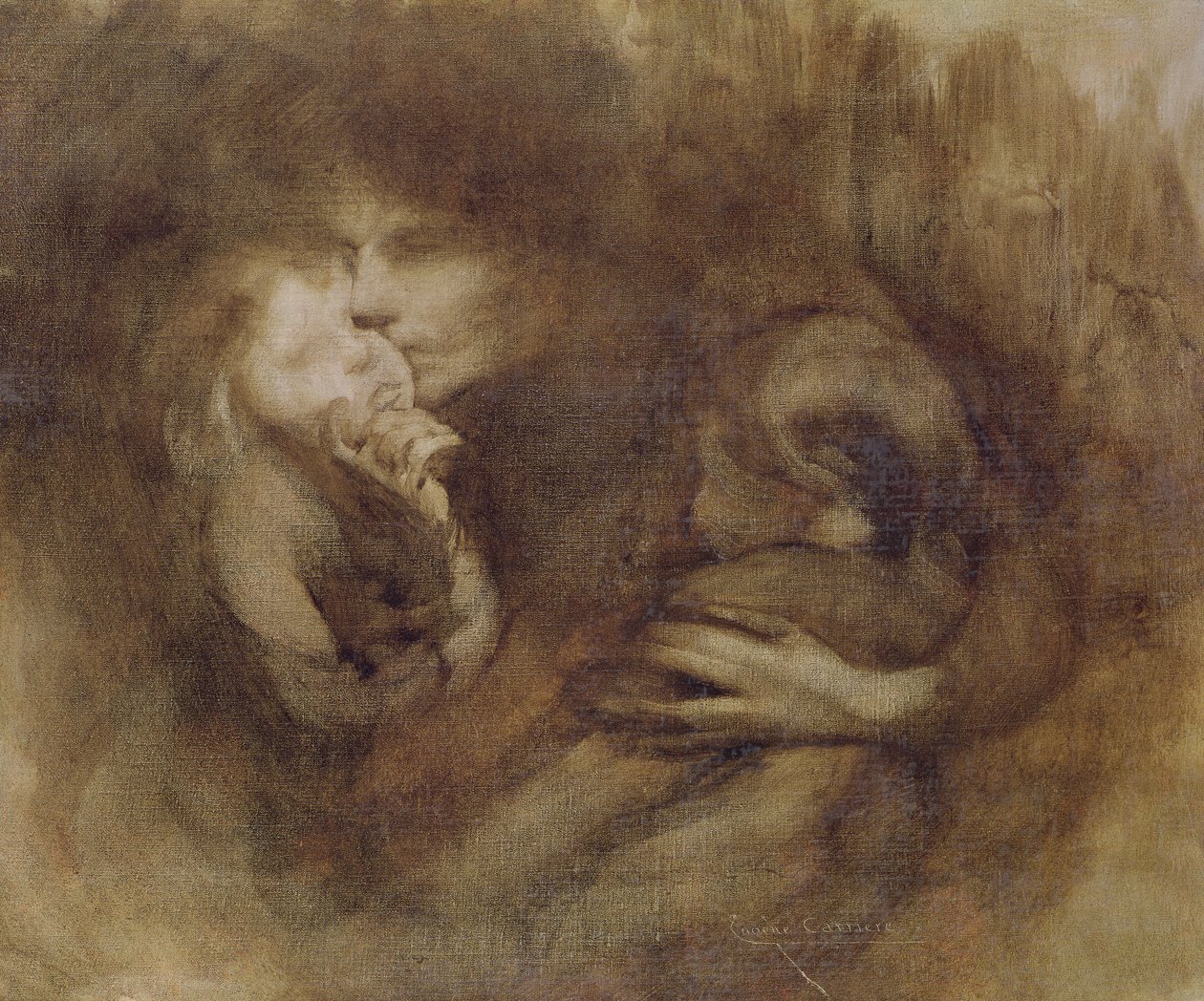 Anyaság alkotó: Eugène Carrière
