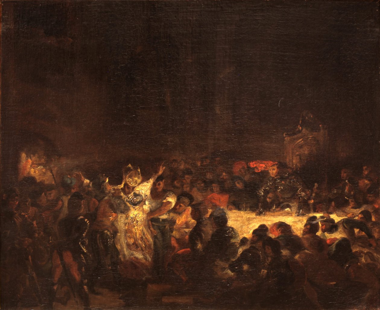 A liège -i püspök meggyilkolása alkotó: Ferdinand Victor Eugene Delacroix