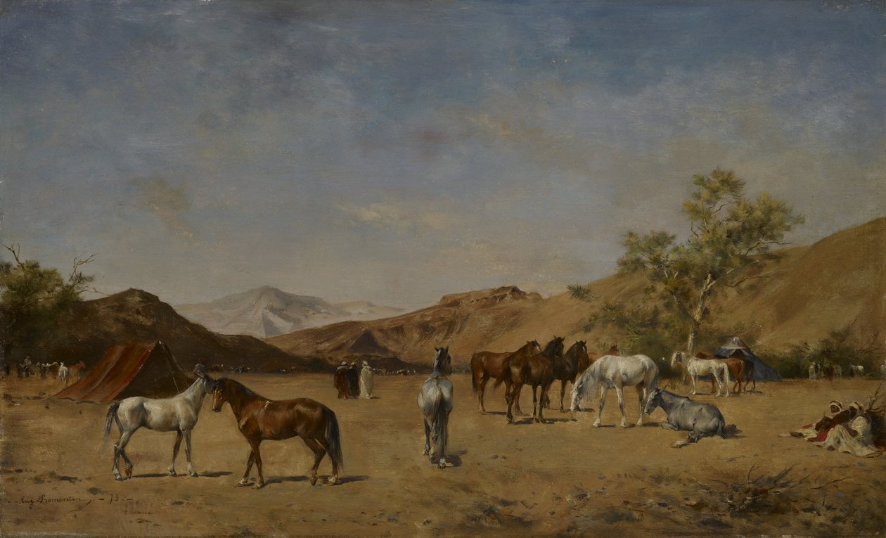 Arab tábor alkotó: Eugène  Fromentin