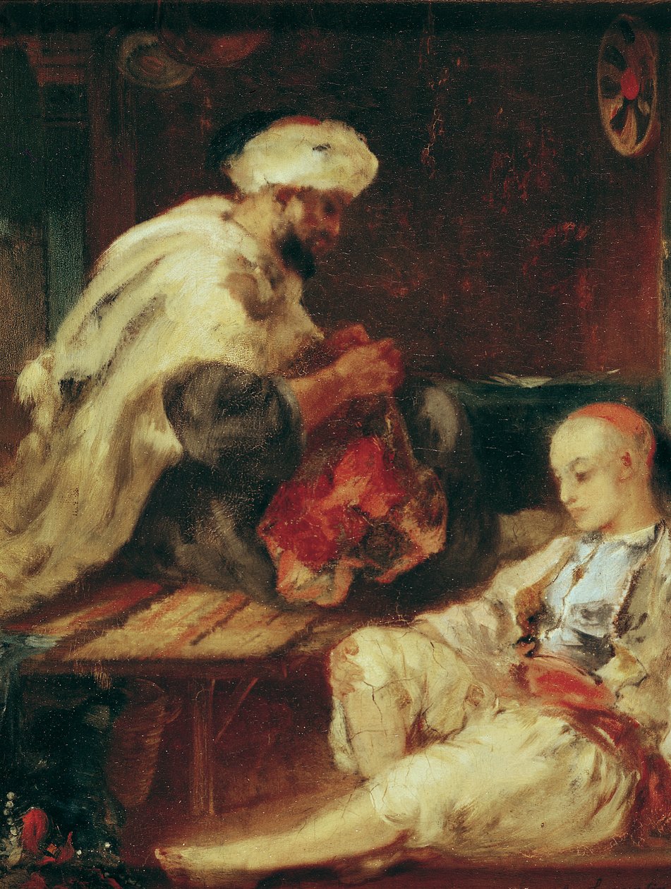 Egy arab szabó műhelyének belseje alkotó: Eugène Fromentin
