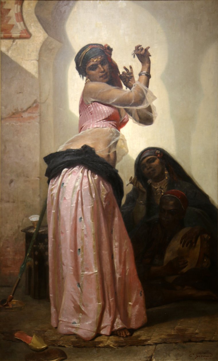 Táncosnő Kairóban. alkotó: Pierre François Eugène Giraud