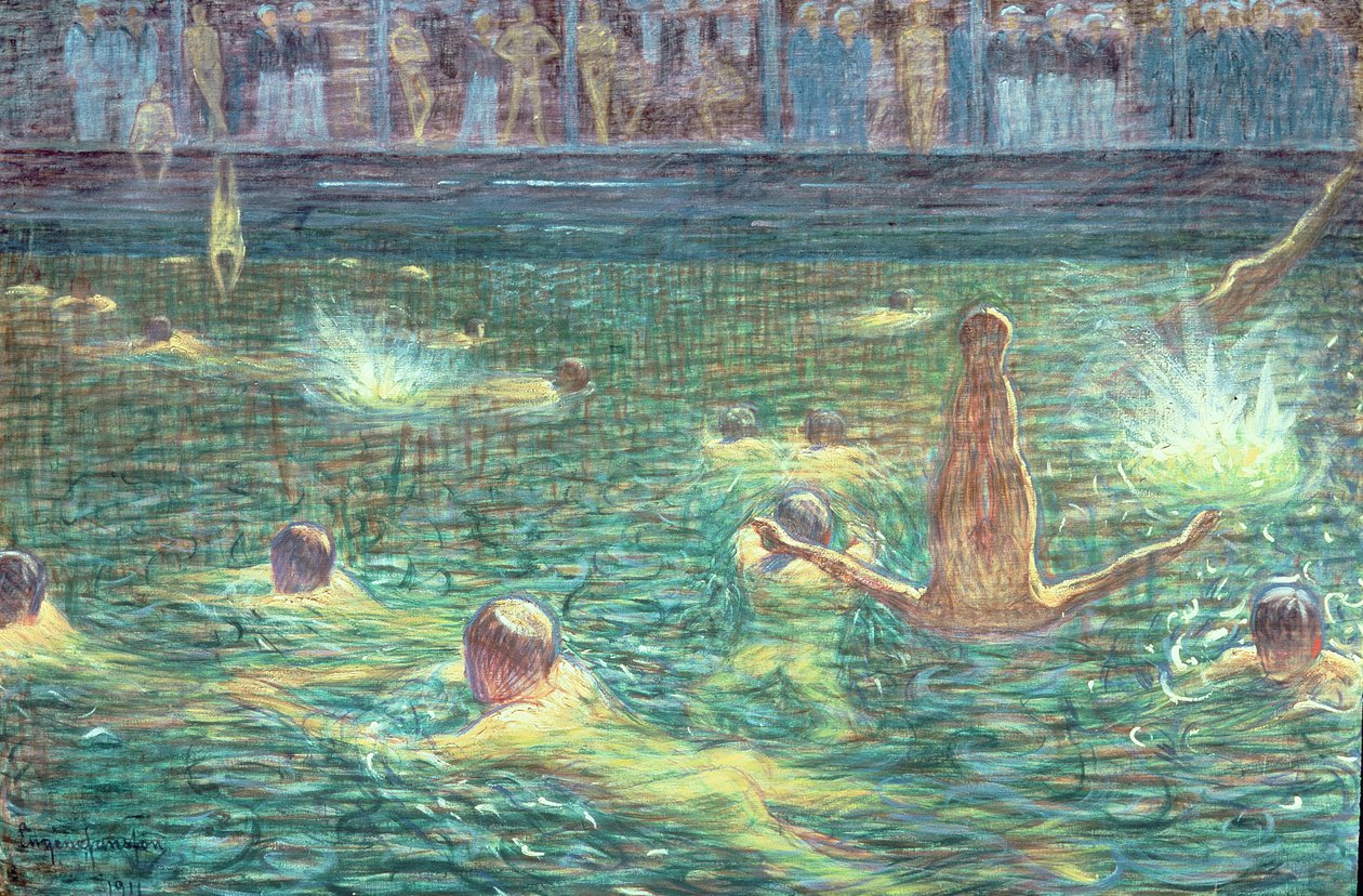 Badsump, 1911 alkotó: Eugène Jansson