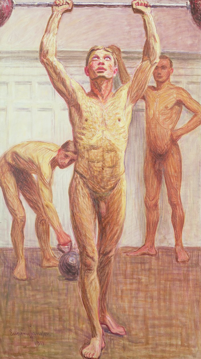 Súlytoló két karral, 1. szám, 1911 alkotó: Eugène Jansson